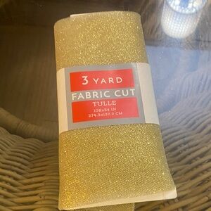Elegant Gold Tulle Fabric by [Brand]